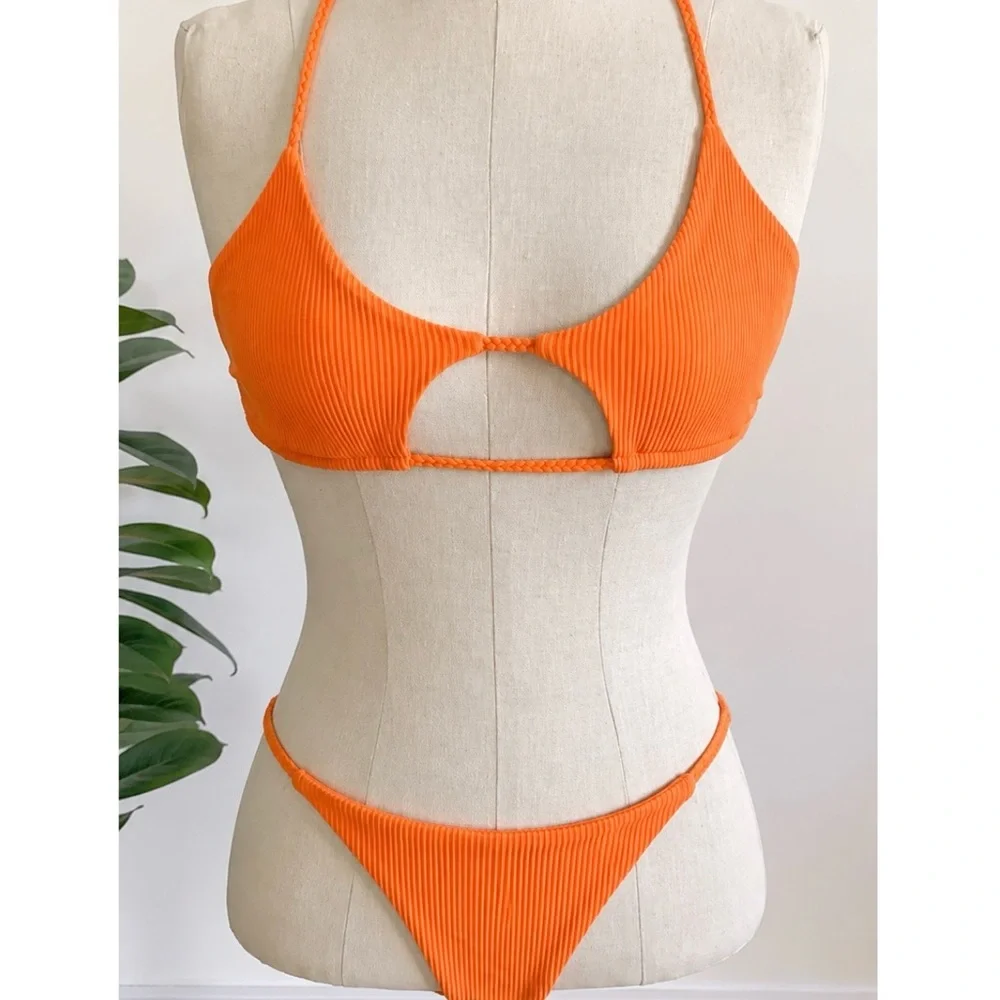Frankie’s Bikinis Orange Set